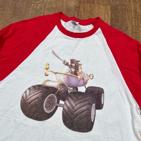 Disney Infinity 1.0 Video Game Jack Sparrow Promo 3/4 Sleeve T Shirt Mens M - Picture 3 of 8